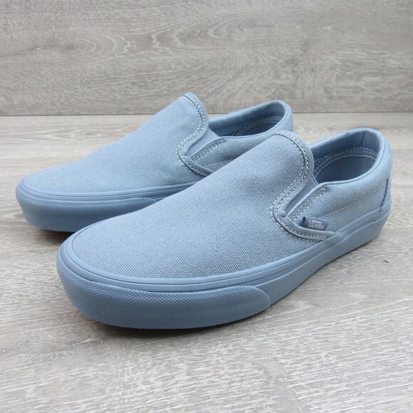 Vans Classic Slip On Pastel Mono Blue Shoes Women's Size 7 NEW - Picture 4 of 13